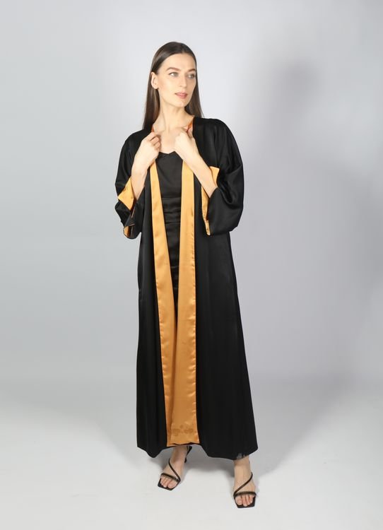 Elegant abaya photographed in Dubai